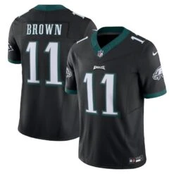Men’s Philadelphia Eagles A.J. Brown Nike Vapor F.U.S.E. Limited Jersey – Black