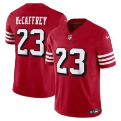 Men’sSan Francisco 49ers Christian McCaffrey Nike Vapor F.U.S.E. Limited Jersey – Scarlet