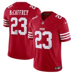 Men’sSan Francisco 49ers Christian McCaffrey Nike Vapor F.U.S.E. Limited Jersey – Red