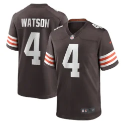 Men’sCleveland Browns Deshaun Watson Nike Brown Vapor Limited Player Jersey