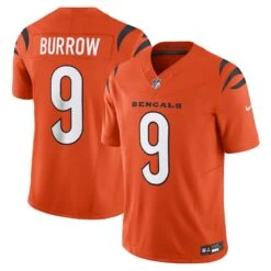Men’s Cincinnati Bengals Joe Burrow Nike Vapor F.U.S.E. Limited Jersey – Orange