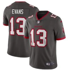 Men’s Tampa Bay Buccaneers Mike Evans Nike Alternate Vapor Limited Player Jersey – Pewter