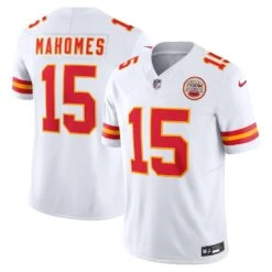 NEW ERA Men’s Kansas City Chiefs Patrick Mahomes Nike Vapor F.U.S.E. Limited Jersey – White