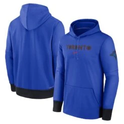 Men’s Toronto Blue Jays Nike 2024 City Connect Authentic Collection Practice Performance Pullover Hoodie – Royal