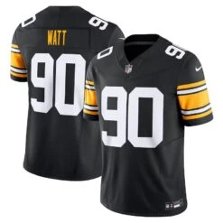 Men’s Pittsburgh Steelers T.J. Watt Nike Vapor F.U.S.E. Limited Jersey – Black