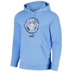 Men’s Manchester City Puma FtblCulture Pullover Hoodie – Light Blue