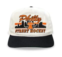 Celly Hockey Philly Street Hockey Snapback Hat – Cream/Black