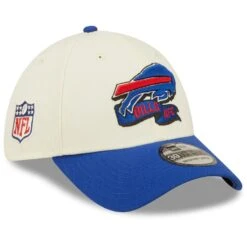 Buffalo Bills New Era 2022 NFL Sideline Official 39THIRTY 2-Tone Flex Hat – Cream/Royal