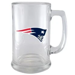 New England Patriots 15oz. Glass Sport Mug