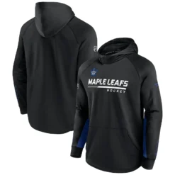 '47 BRAND Men’sToronto Maple Leafs Fanatics Black Alternate Logo Locker Room – Pullover Hoodie -SportsCloset Clothing thumb 3