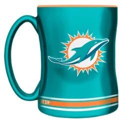 Miami Dolphins 14oz. Sculpted Mug