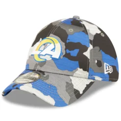 Los Angeles Rams New Era 2022 NFL Training Camp Official 39THIRTY Flex Hat – Camo