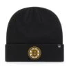 '47 BRAND Boston Bruins ’47 Brand Black Raised Logo Cuff Knit Hat