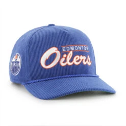 '47 BRAND Edmonton Oilers ’47 Brand Double Header Corduroy Hitch Adjustable Hat