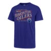 '47 BRAND Men’s Edmonton Oilers ’47 Brand Barn Burner T-Shirt – Royal