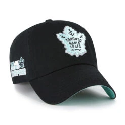 '47 BRAND Toronto Maple Leafs ’47 Brand Black Mint Clean Up Adjustable Hat