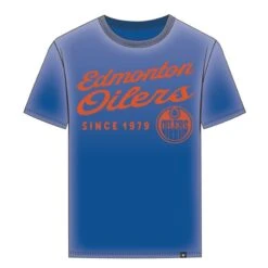'47 BRAND Men’s Edmonton Oilers ’47 Brand Dusted Carrick T-Shirt – Royal