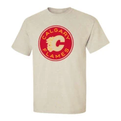 '47 BRAND Men’sCalgary Flames ’47 Brand 2023 Heritage Classic Basic Logo T-Shirt