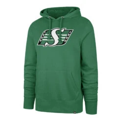 '47 BRAND Men’sSaskatchewan Roughriders ’47 Brand Green Imprint Headline Hoodie