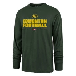 '47 BRAND Men’sEdmonton Elks ’47 Brand Green Stacker Club Long Sleeve Tee