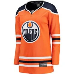 Women’sEdmonton Oilers Fanatics Breakaway Home Orange Replica Jersey