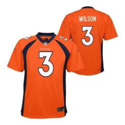 Youth Russell Wilson Denver Broncos Nike Game Jersey – Orange